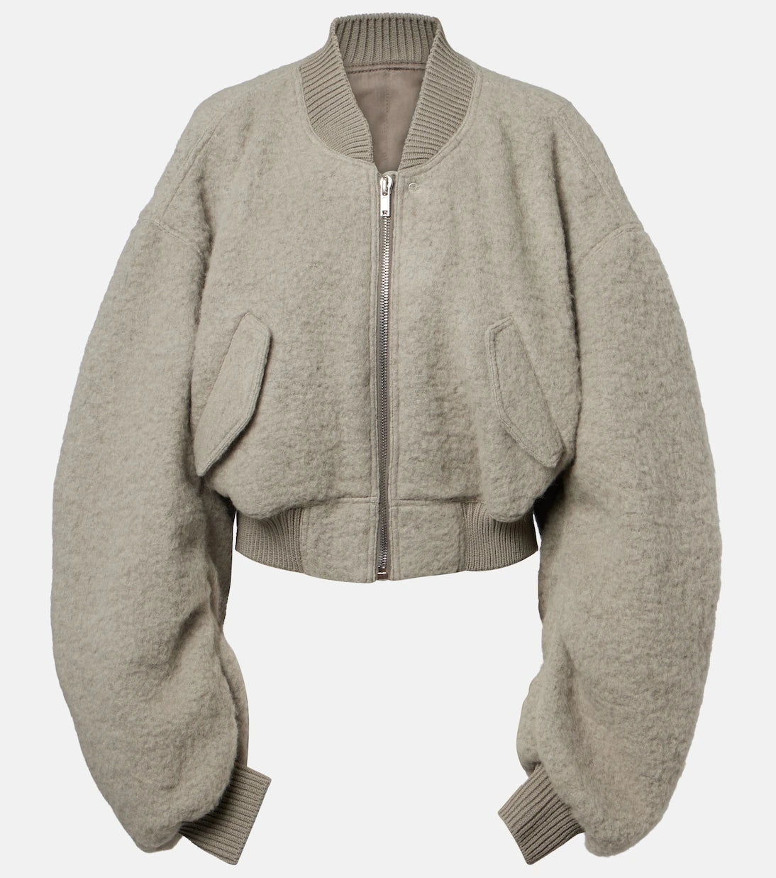 Rick Owens - Secchia alpaca and wool-blend bomber jacket