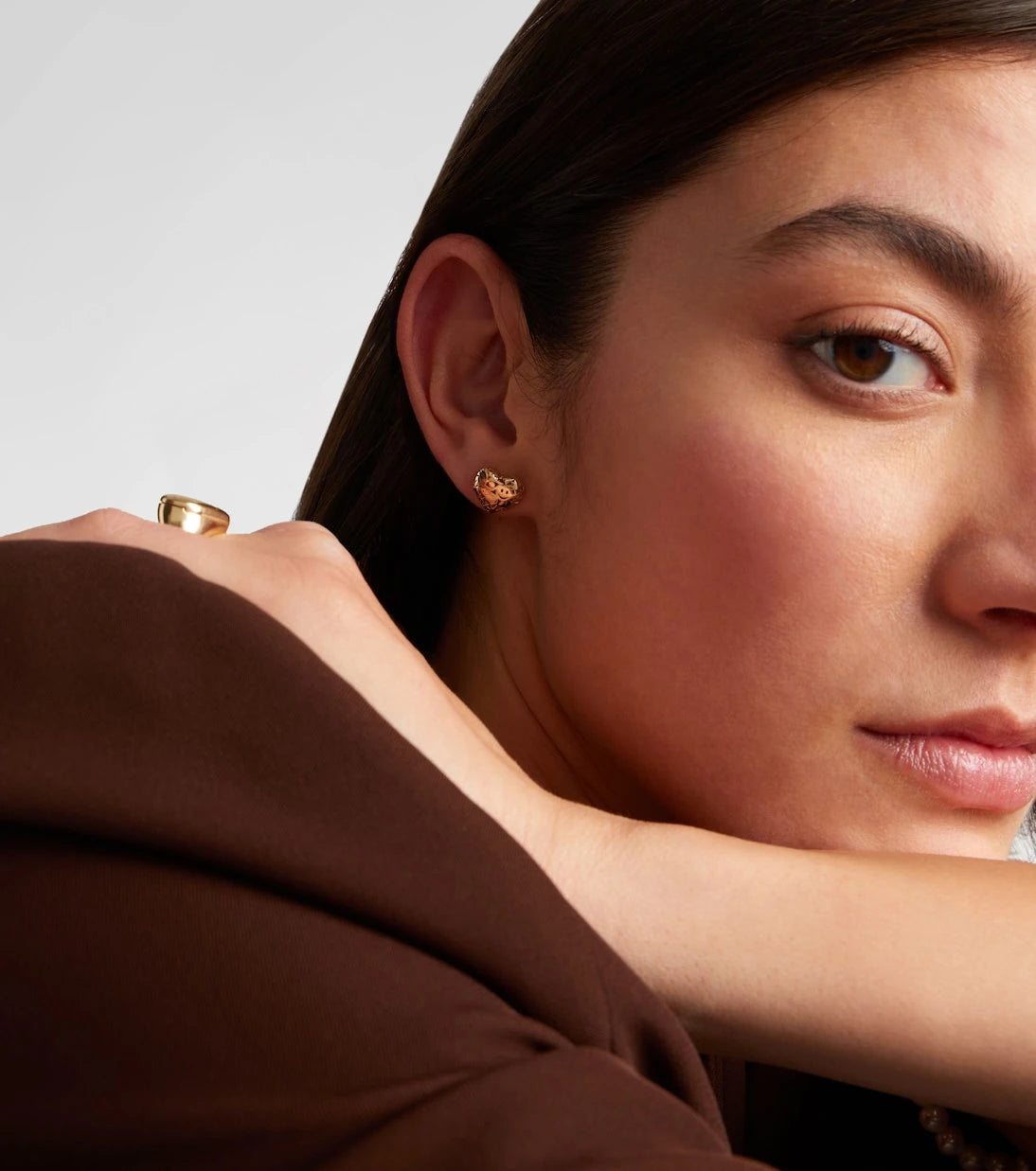 Sydney Evan - Puffy Icon Wallpaper Small 14kt gold earrings