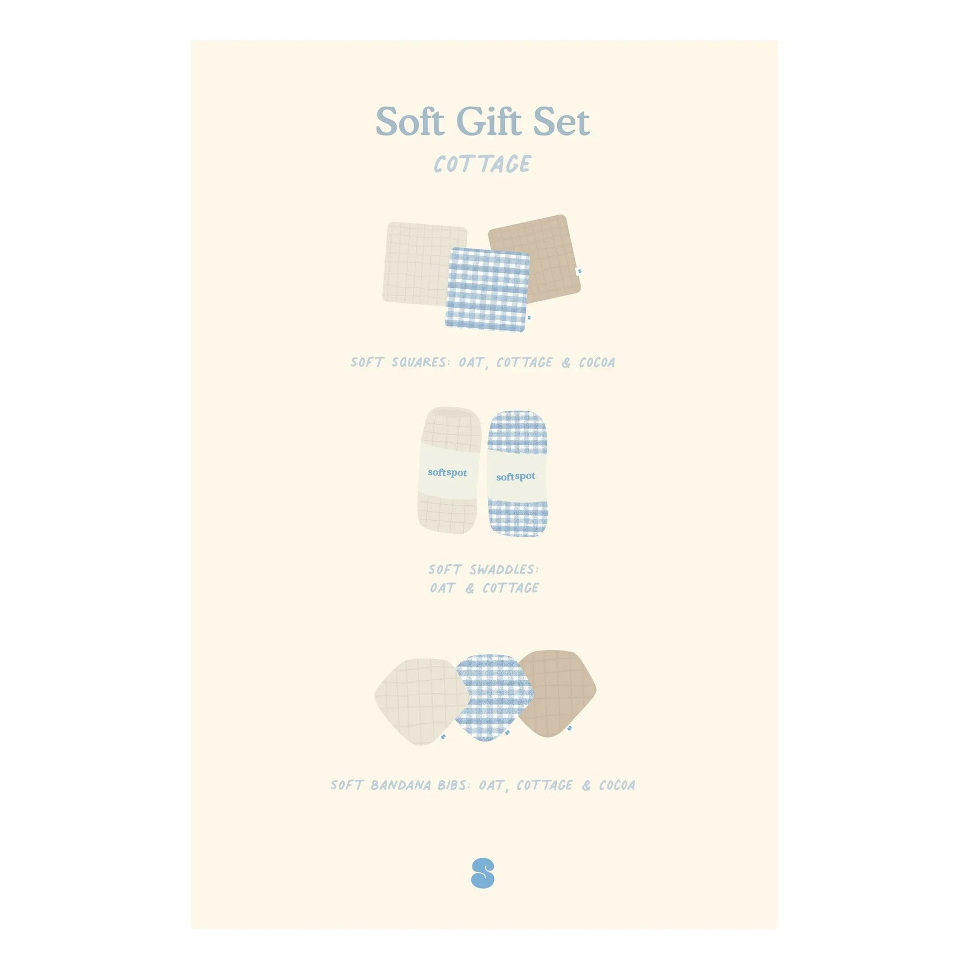 Soft Spot - Coffret de naissance Cottage | Blue