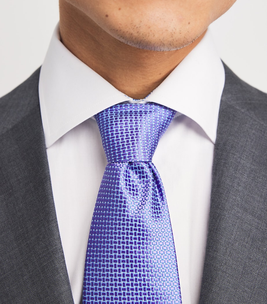 Eton Silk Geometric Tie