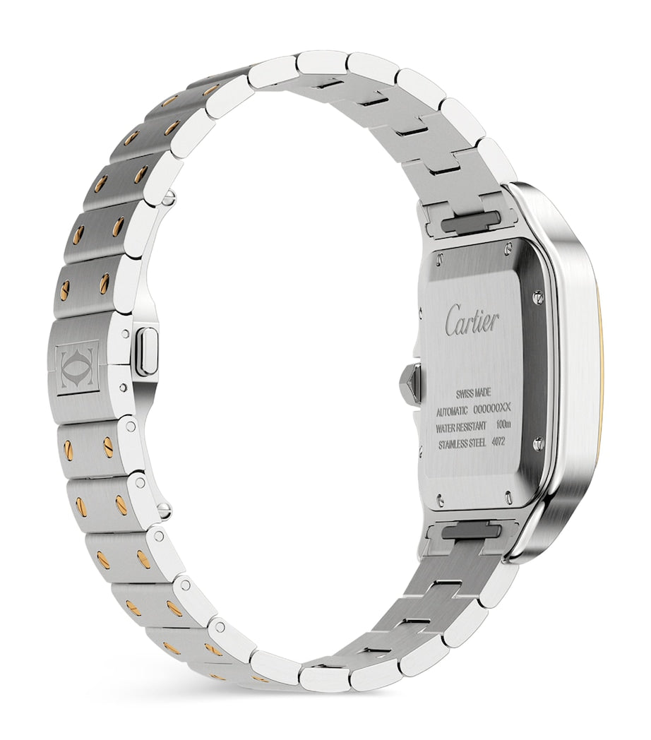 Stainless Steel and Yellow Gold Santos de Cartier Watch 39.8mm