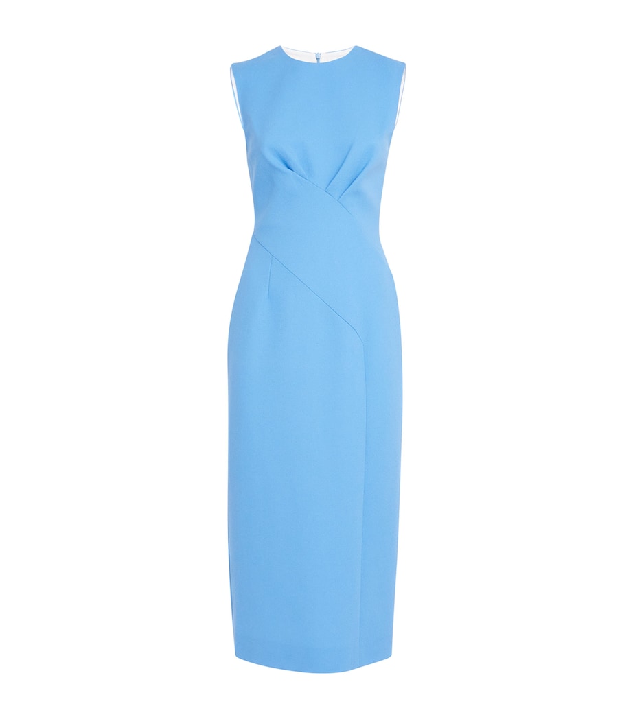 E.STOTT Blue Wool Mila Midi Dress