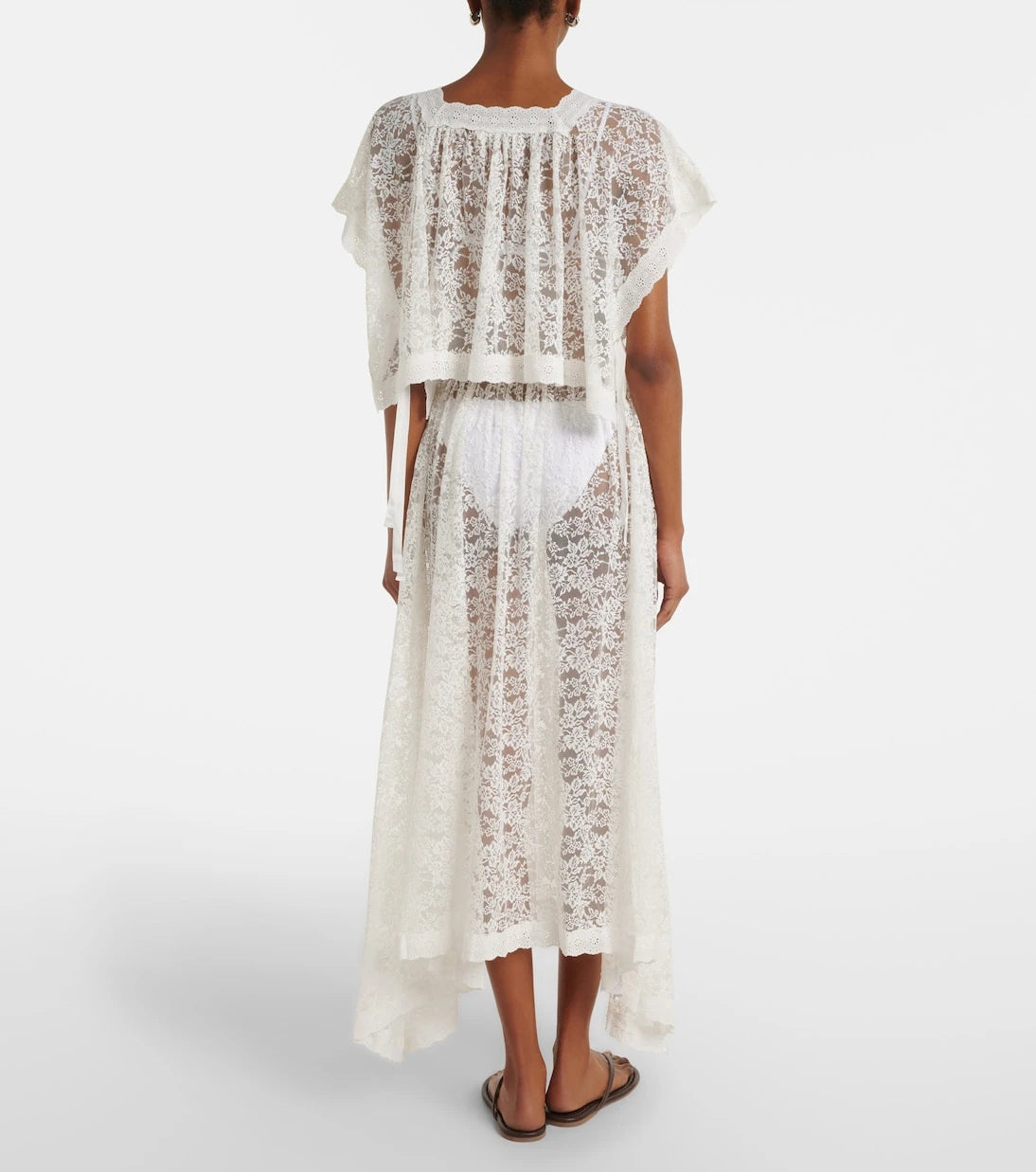 Dôen - Zinnia asymmetric lace skirt