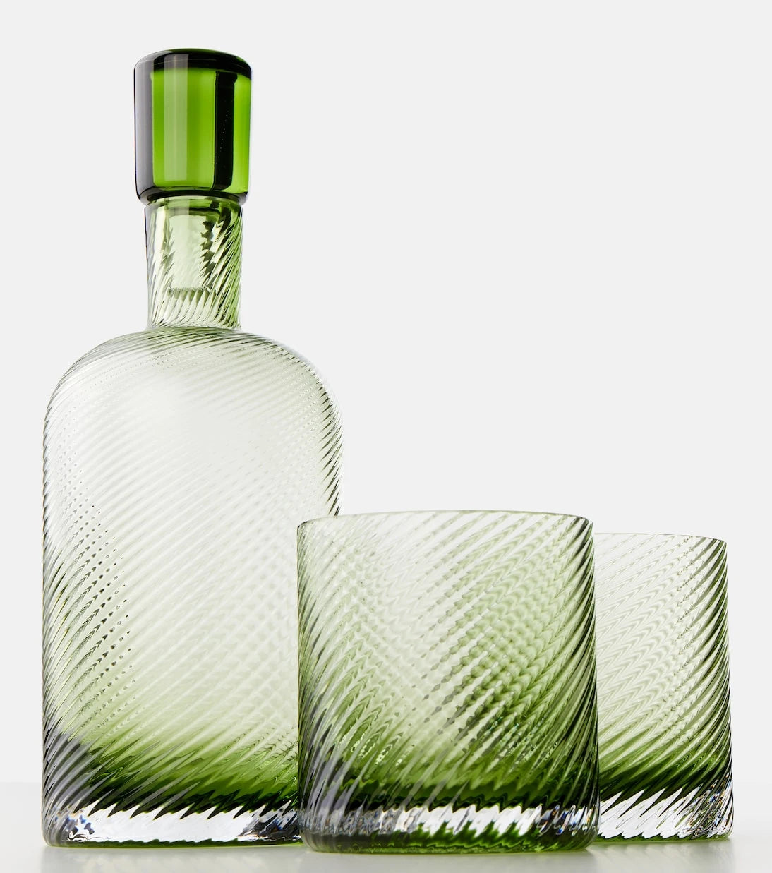 NasonMoretti - Borealis glass bottle and tumblers set