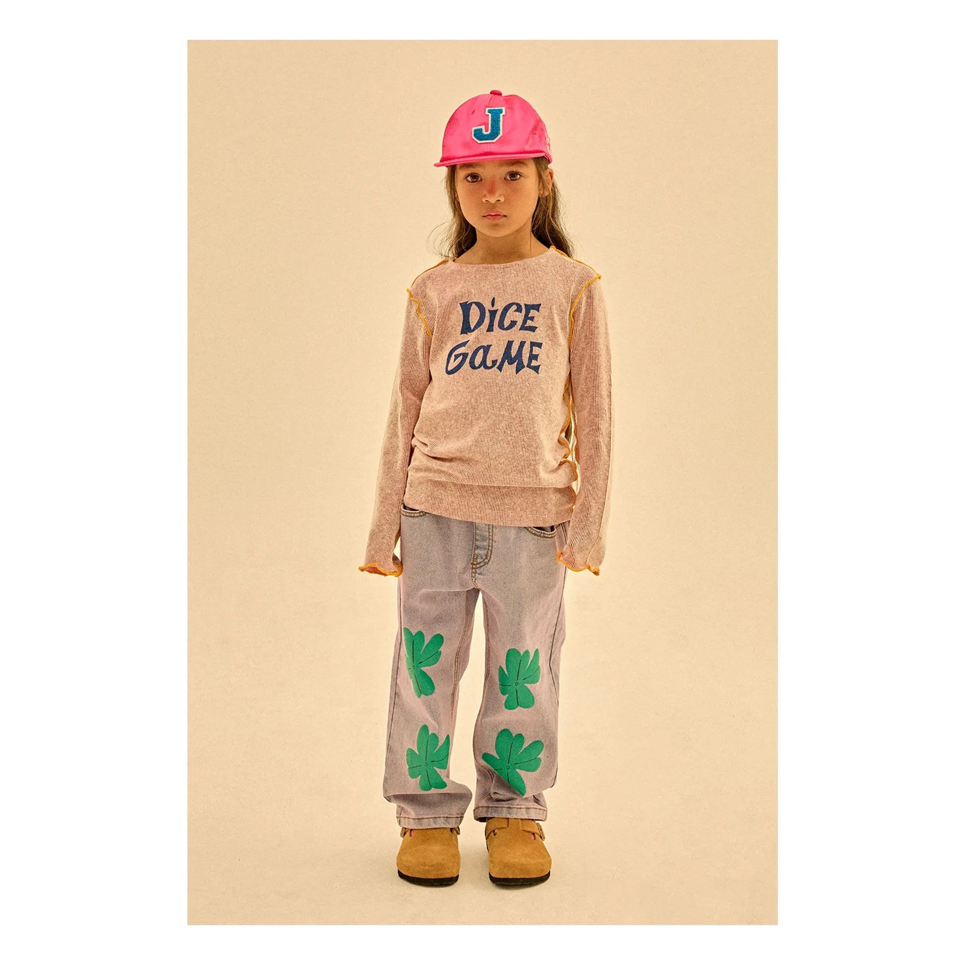 Jelly Mallow - Lucky Clover Denim Pants | Blue