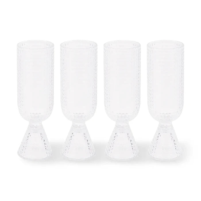 POLSPOTTEN Rooftop Şampanya Bardakları Seti 220 ml (4 adet)