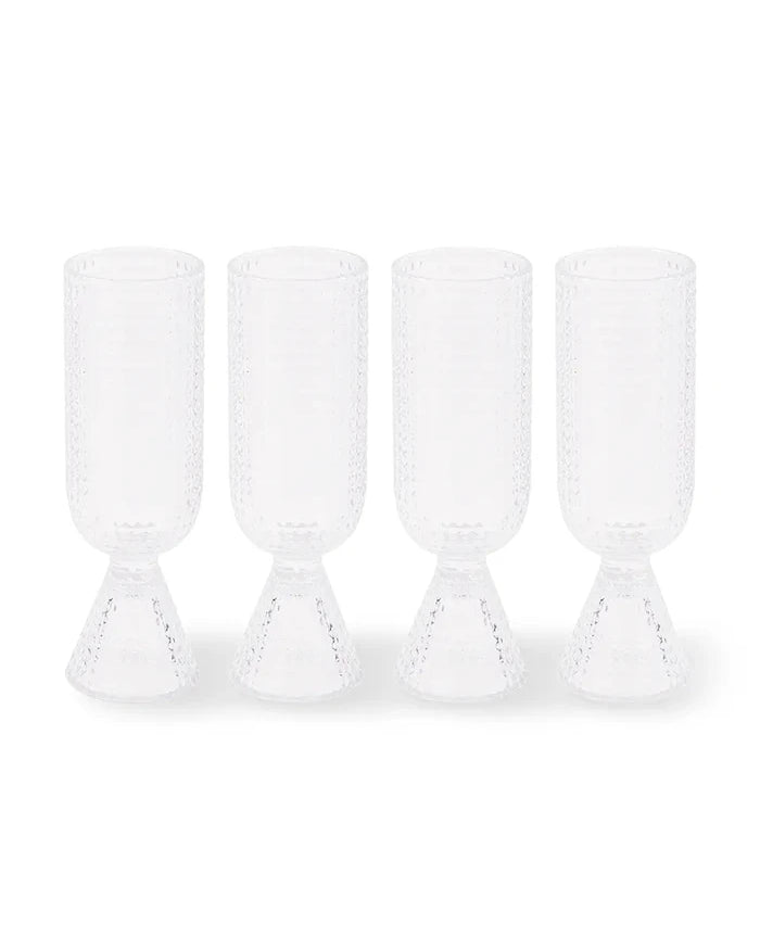POLSPOTTEN Rooftop Şampanya Bardakları Seti 220 ml (4 adet)