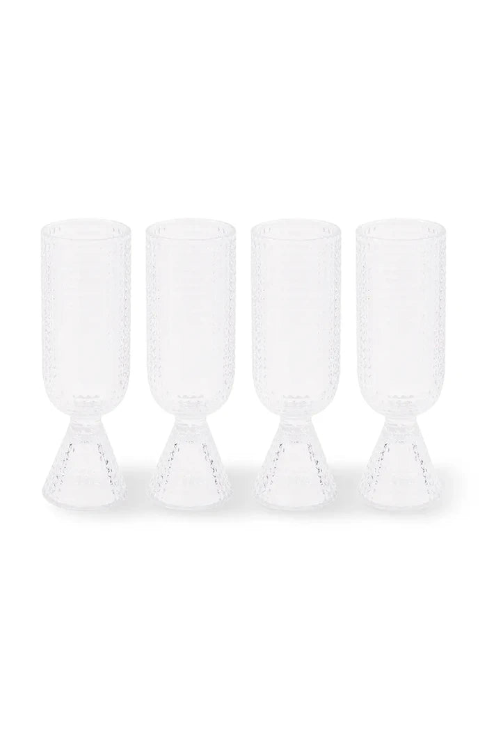 POLSPOTTEN Rooftop Şampanya Bardakları Seti 220 ml (4 adet)