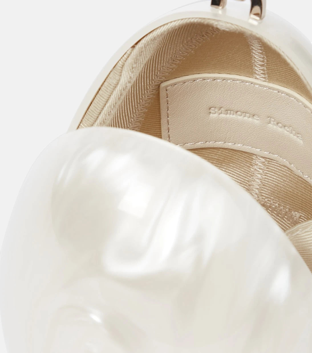 Simone Rocha - Egg embellished clutch