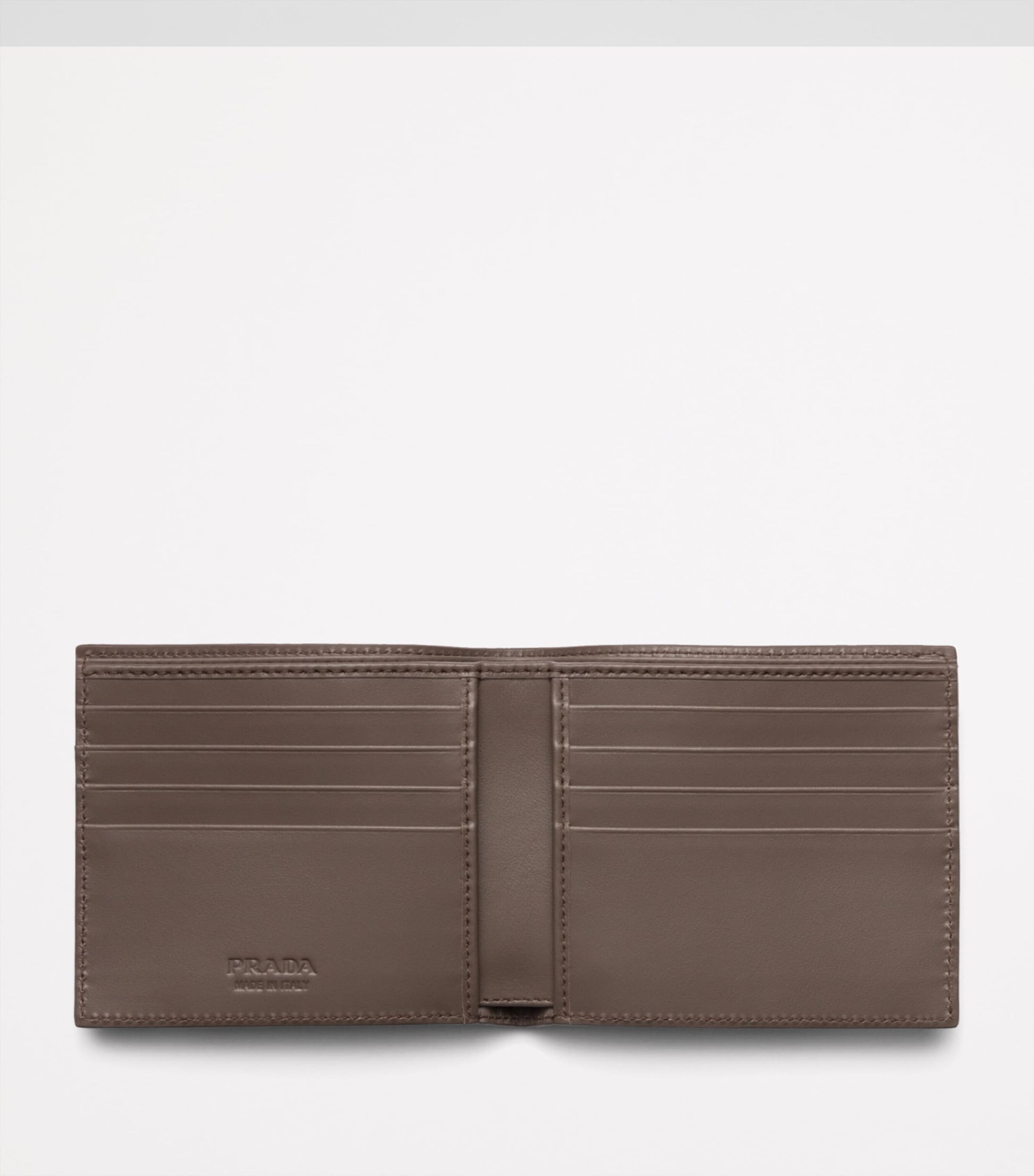 Prada Grained Leather Triangle Wallet