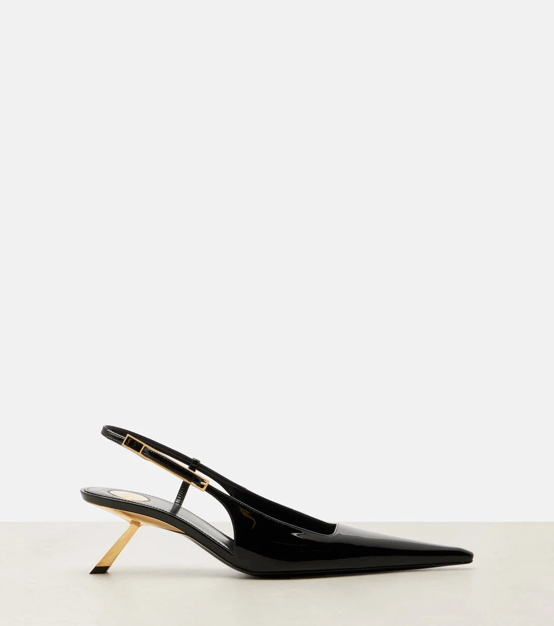 Saint Laurent - Lee patent leather slingback pumps