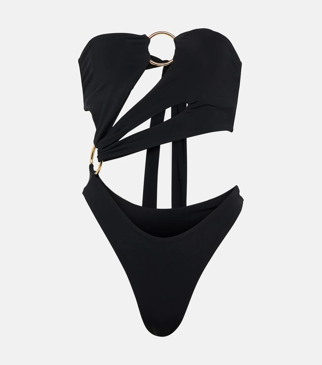 Louisa Ballou - Strapless cutout swimsuit
