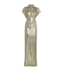 SASUPHI Gold Silk-Blend Francesca Maxi Dress