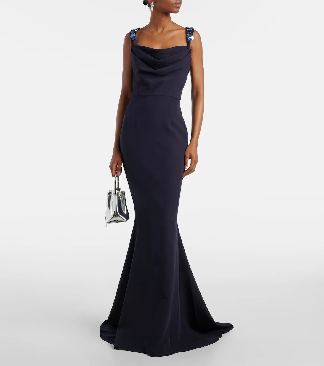 Safiyaa - Melina embellished crêpe gown