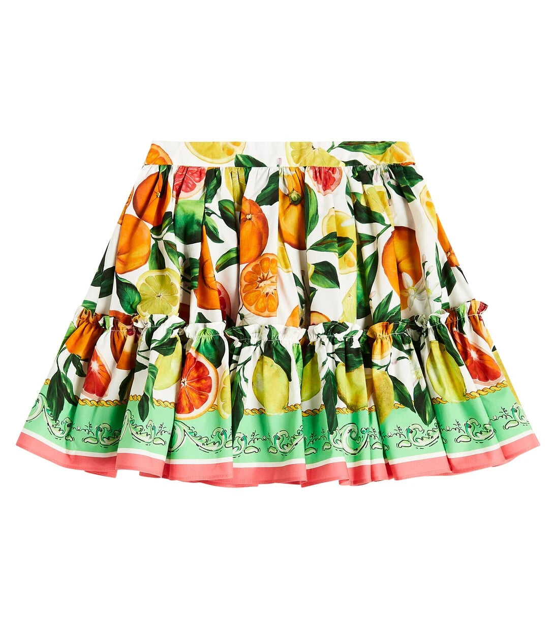 Dolce&Gabbana Kids - Printed cotton skirt