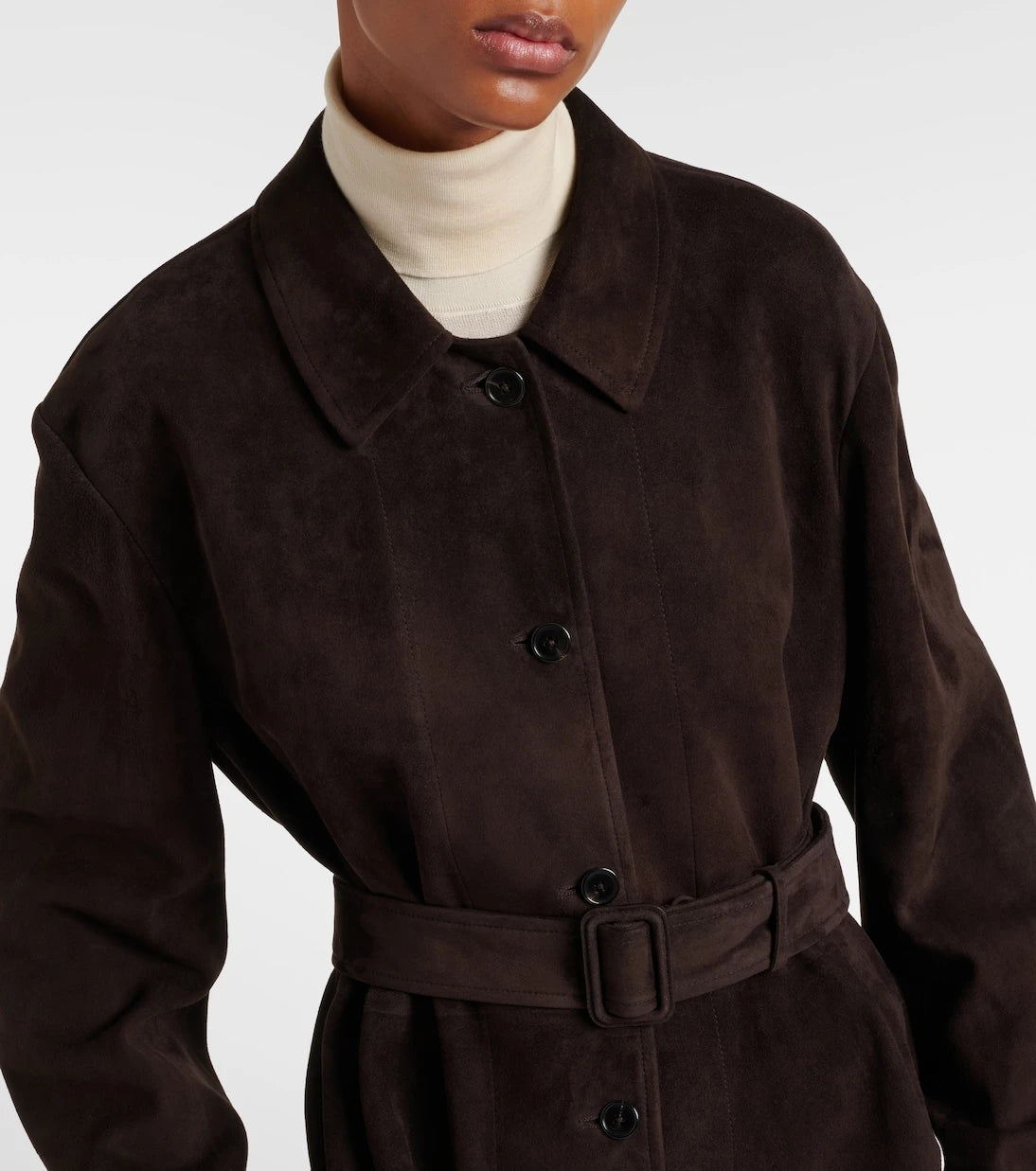 The Row - Kendra suede coat