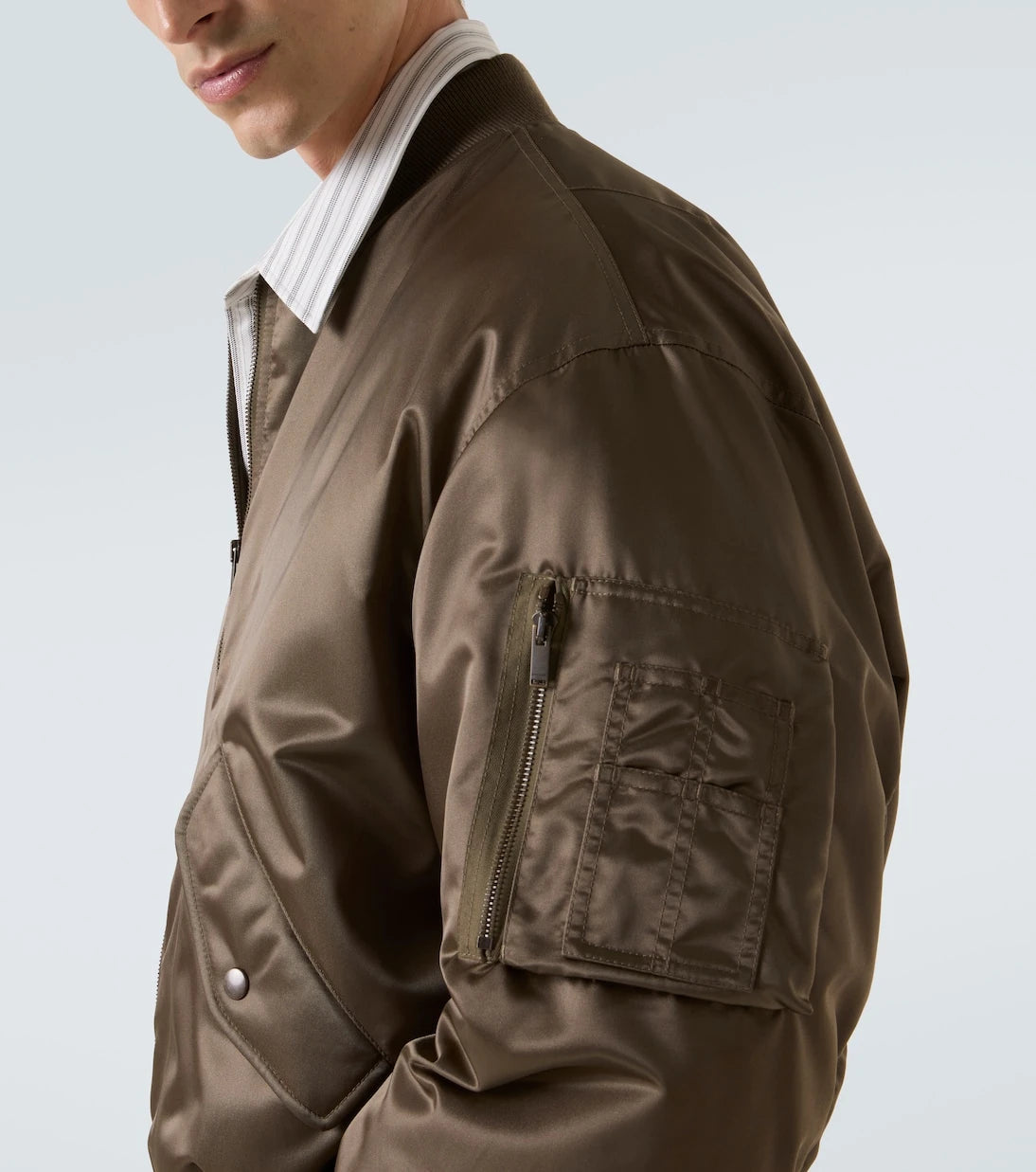 Saint Laurent - Padded twill bomber jacket