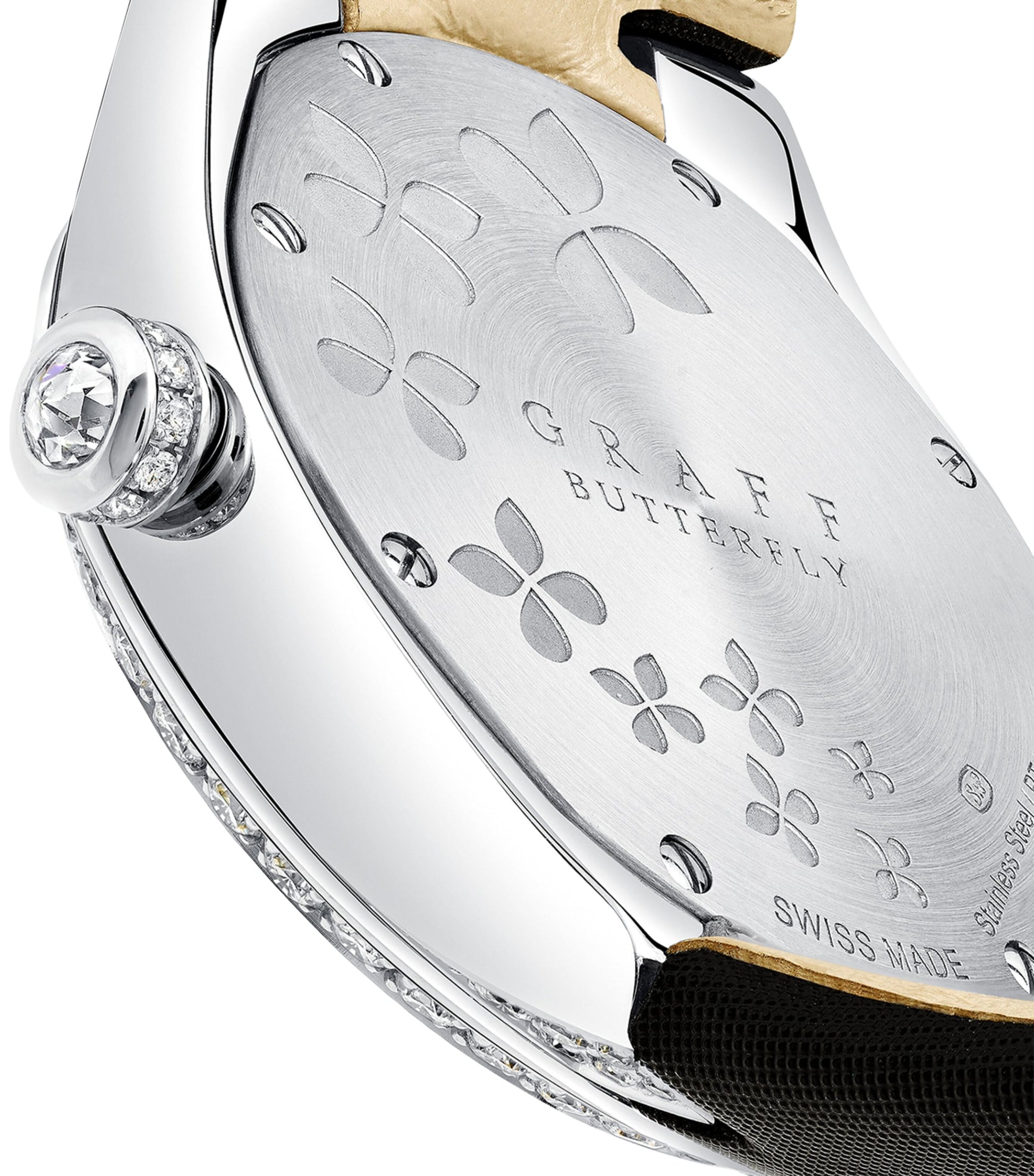 Graff Platinum and Diamond Classic Butterfly Watch 28mm