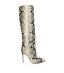 Paris Texas Multi Leather Python Print Knee-High Boots 105