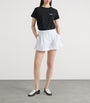 Givenchy White Cotton Cuffed Shorts