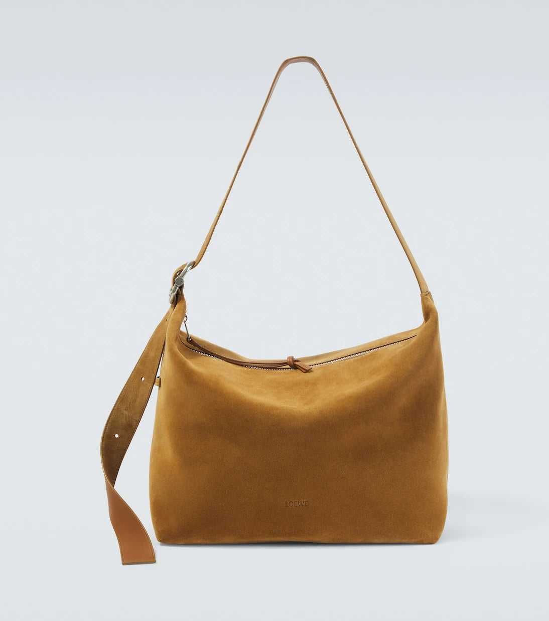 Loewe - Loop Large suede shoulder bag