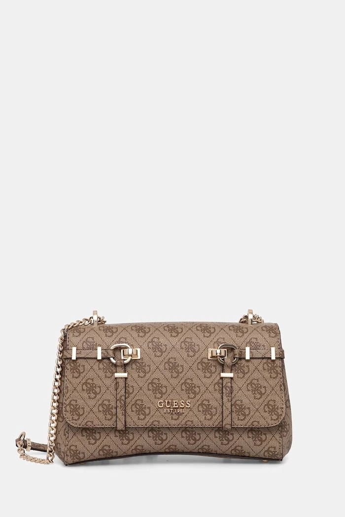 Guess LEONA suni deri kadın crossbody çanta