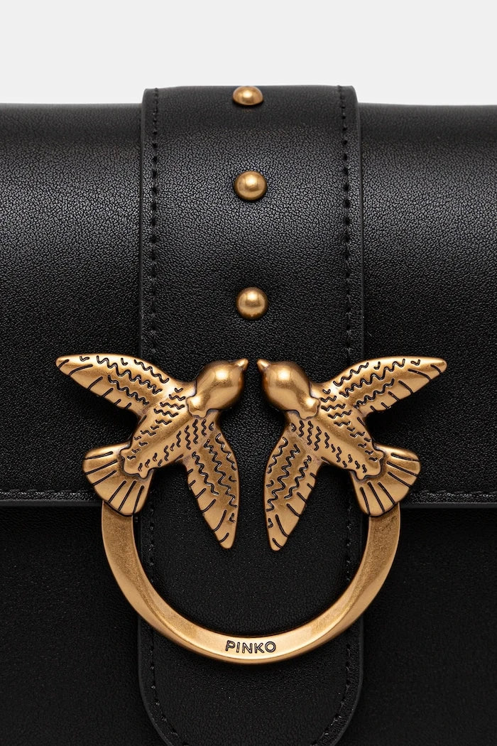 Pinko чанта crossbody дамска от кожа