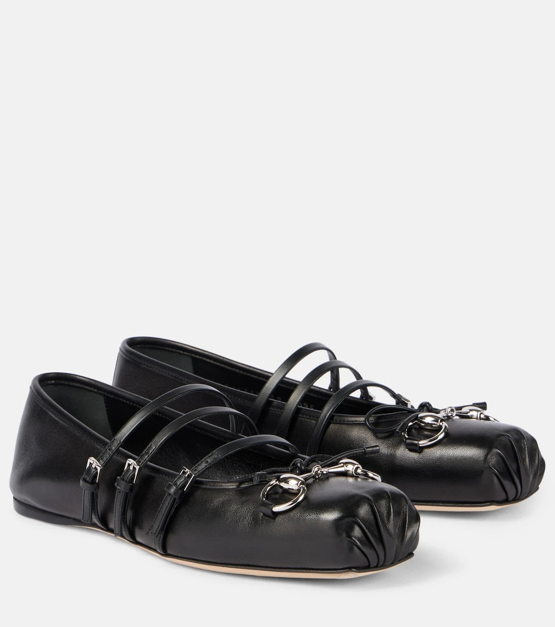 Gucci - Gucci Horsebit leather ballet flats