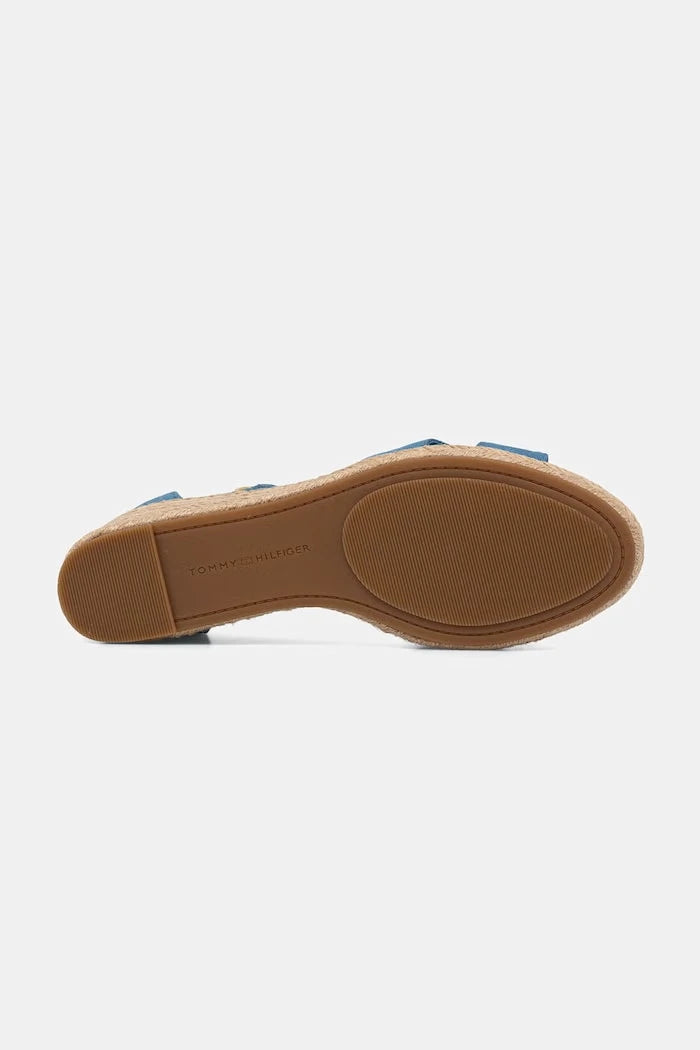 Tommy Hilfiger MID WEDGE ESPAD X CROSS Dolgu Topuk Sandalet