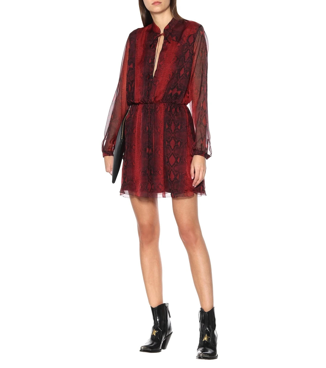 Amiri - Printed silk minidress