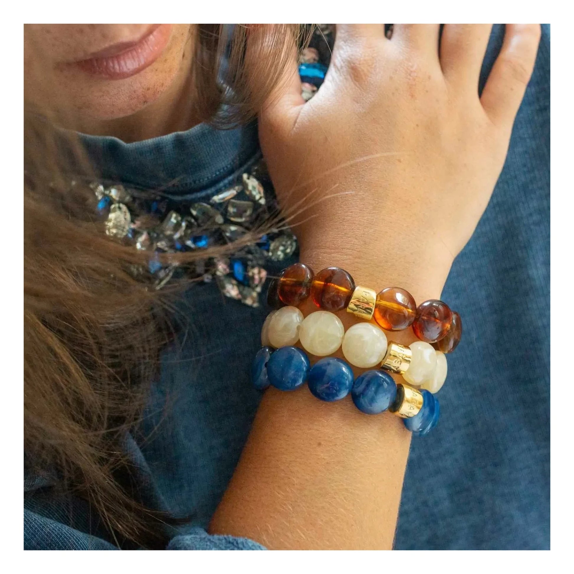 Parabaya - Bombom Orage bracelet | Blue