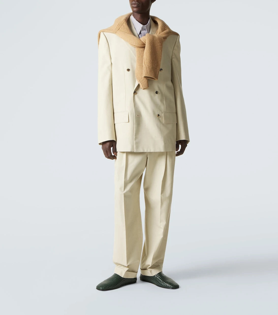 Bottega Veneta - Wool and cotton gabardine suit pants