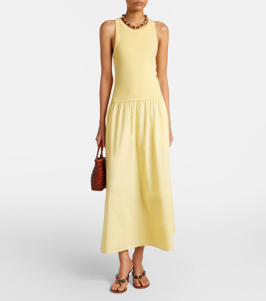 Velvet - Romilly cotton-blend midi dress