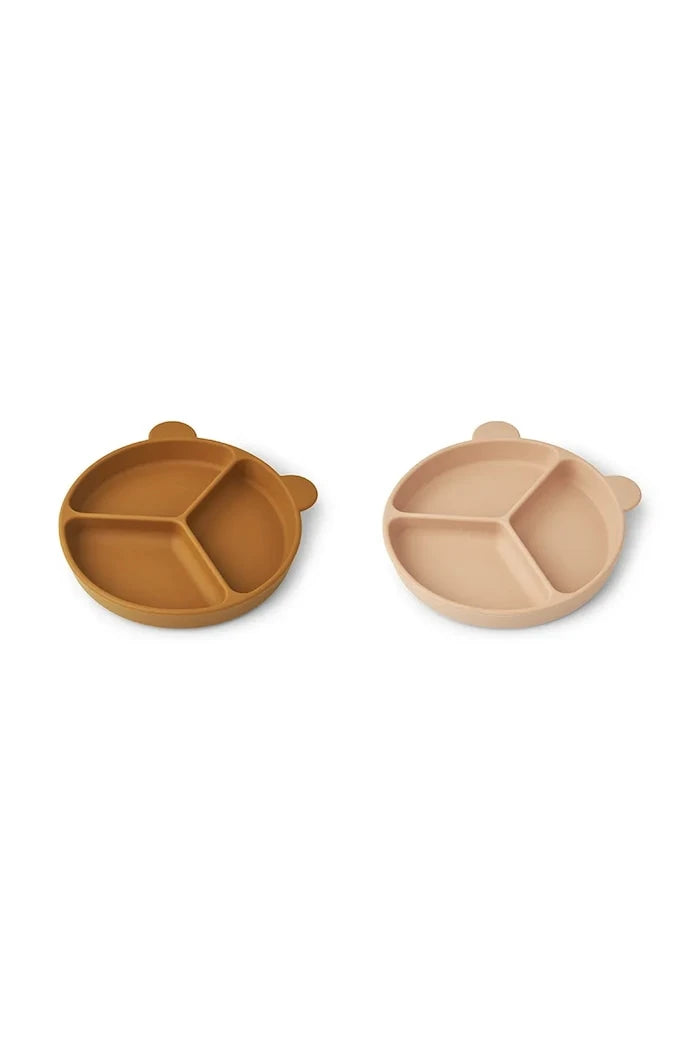 Комплект чинии Liewood Stacy Divider Suction Plate 2-Pack (2 броя)