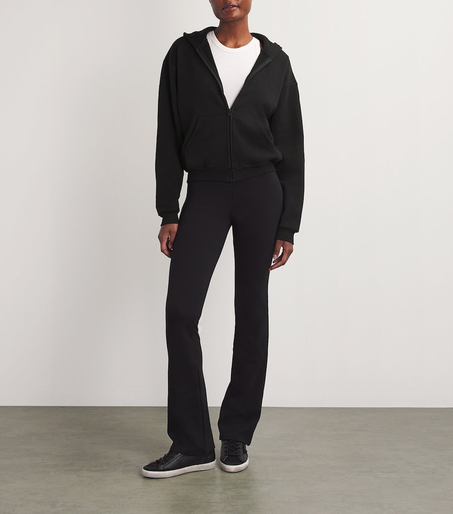 Cotton-Blend Zip-Up Hoodie ONYX