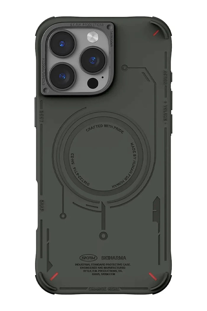 Skinarma iPhone 16 Pro Dahili Manyetik Halkalı Telefon Kılıfı