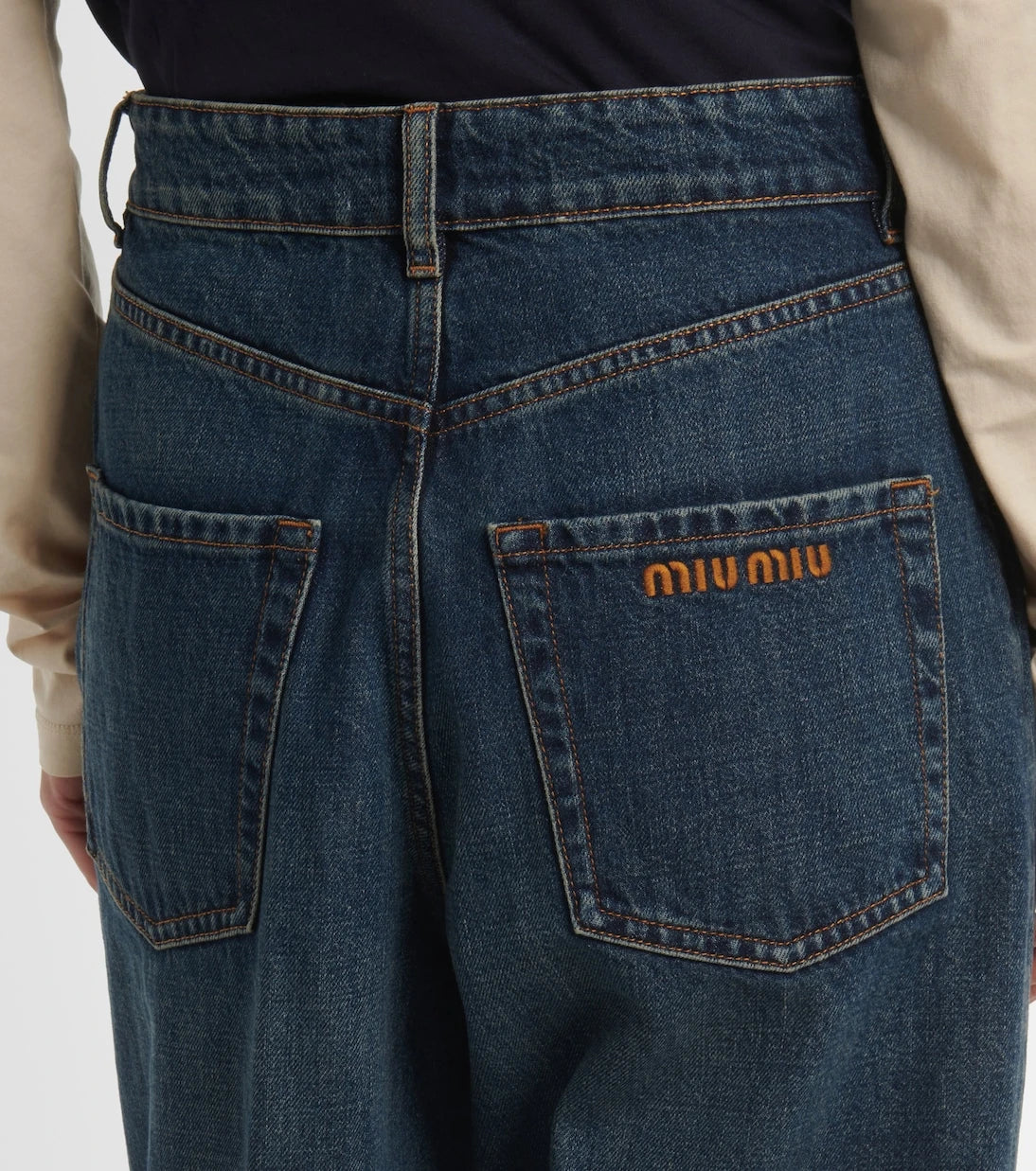 Miu Miu - High-rise boyfriend jeans