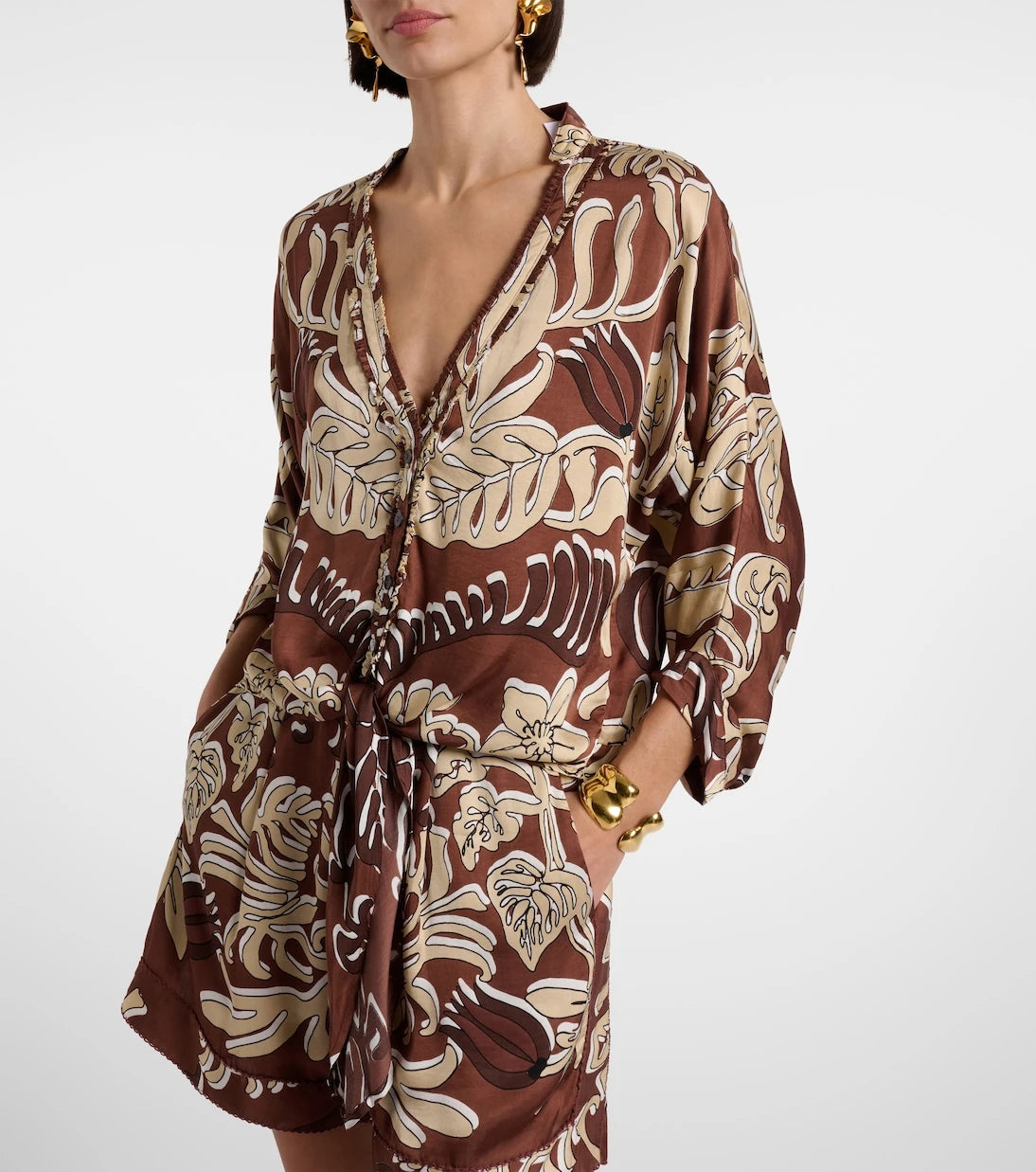 Poupette St Barth - Azia printed top