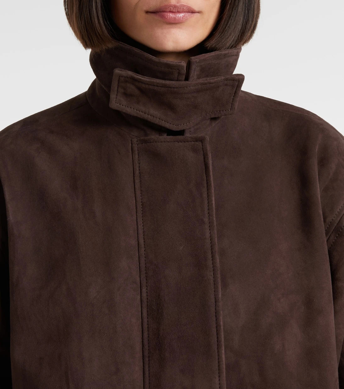 Rotate - Oversized suede jacket