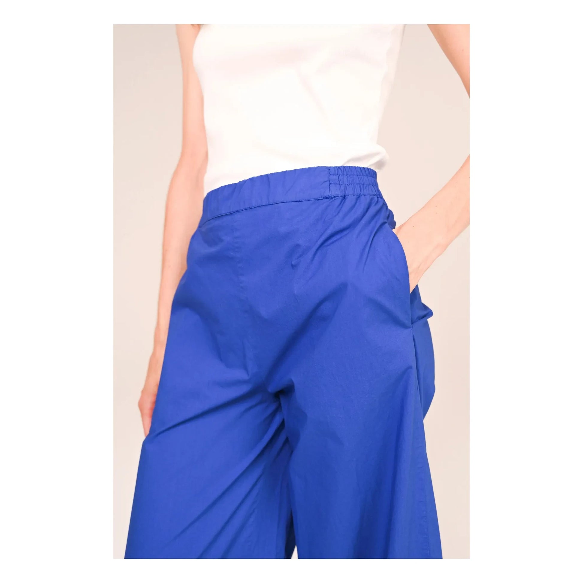 Sacrécoeur - Lola Magna Popeline Pants | Blue
