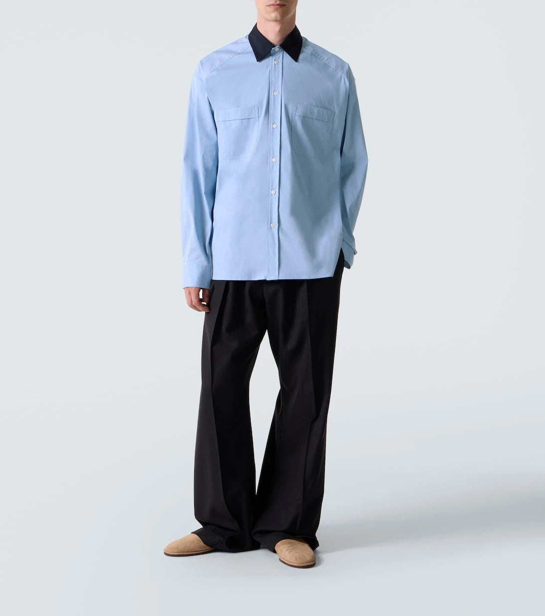 Plan C - Cotton-blend poplin shirt