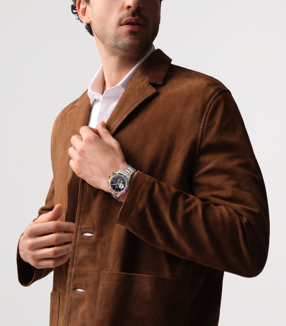 Zenith White Gold, Diamond and Sapphire Chronomaster Sport Watch 41mm