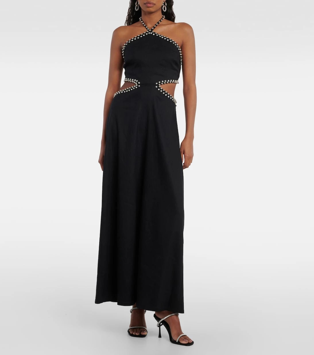 Simkhai - Bellina cutout linen-blend maxi dress