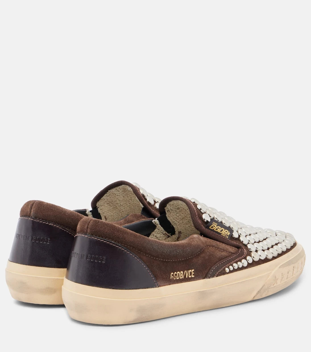 Golden Goose - VCE studded suede slip-on sneakers