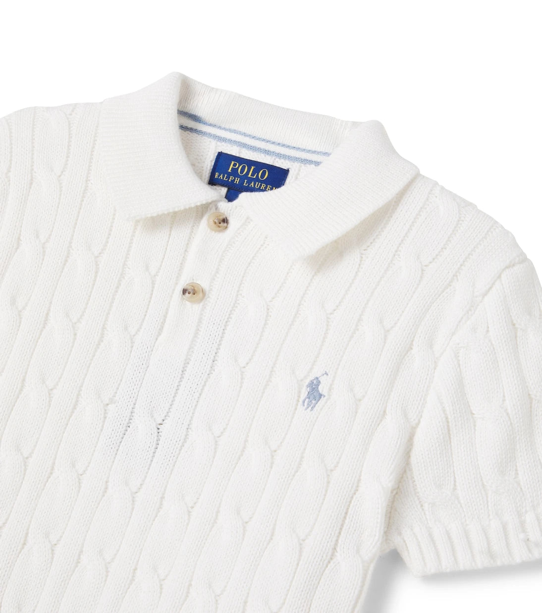 Polo Ralph Lauren Kids - Jersey de polo de algodón de punto trenzado