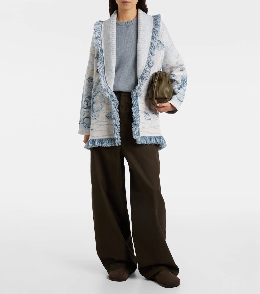 Alanui - Deep In The Ocean wool-blend cardigan