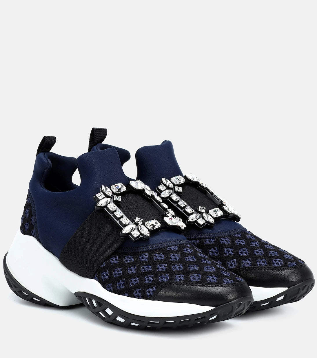 Roger Vivier - حذاء رياضي Viv' Run Strass Buckle