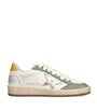 Green Leather Ballstar Sneakers
