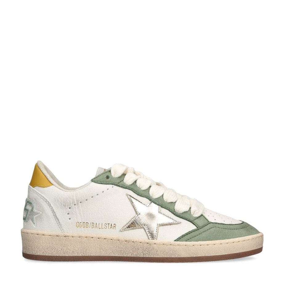 Green Leather Ballstar Sneakers