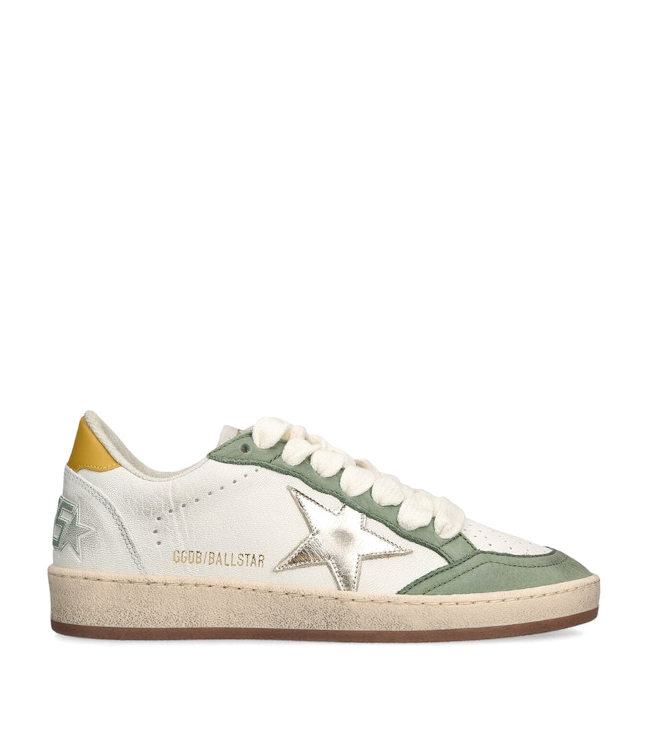 Green Leather Ballstar Sneakers